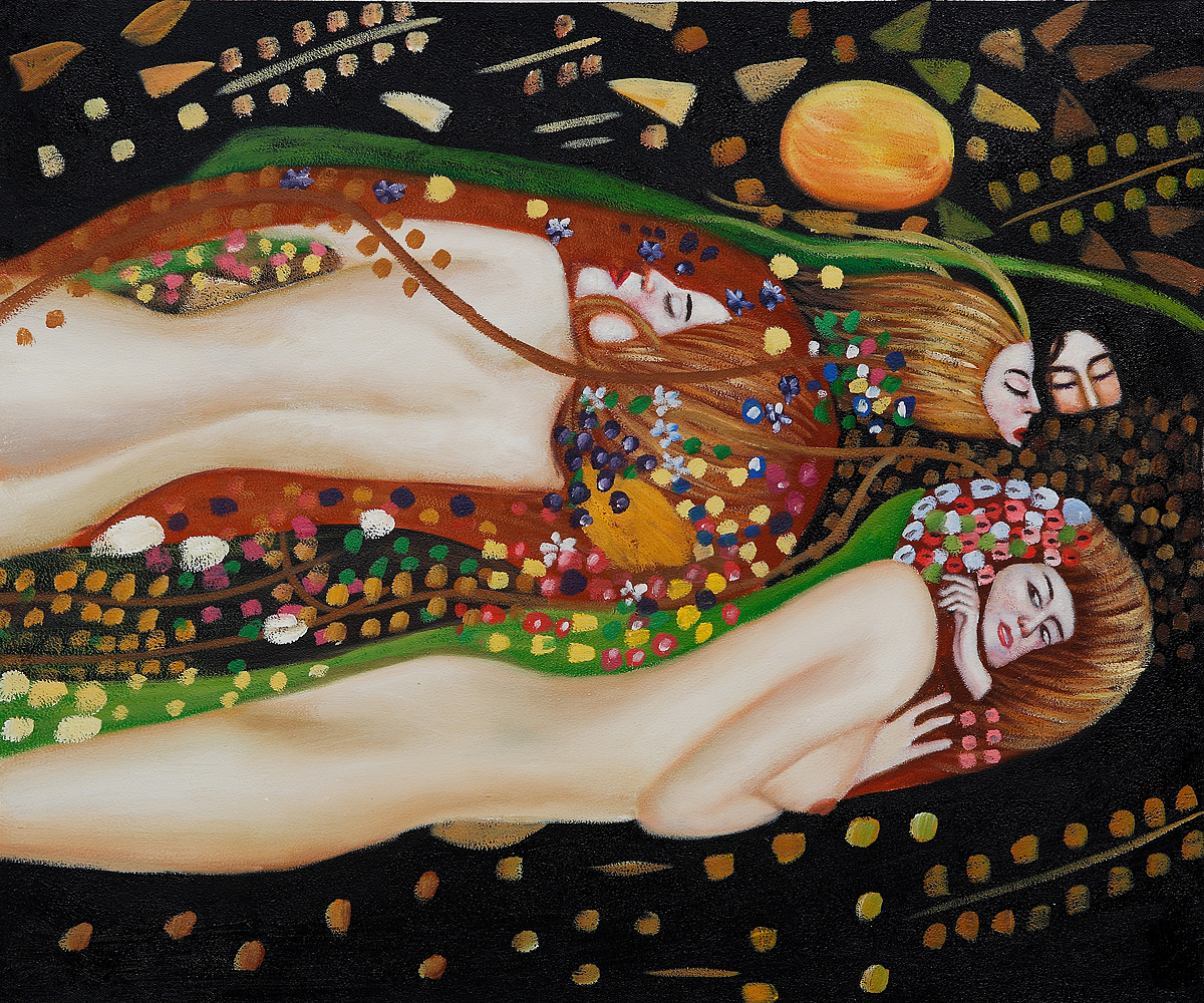 Water Serpents II - Gustav Klimt Paintings